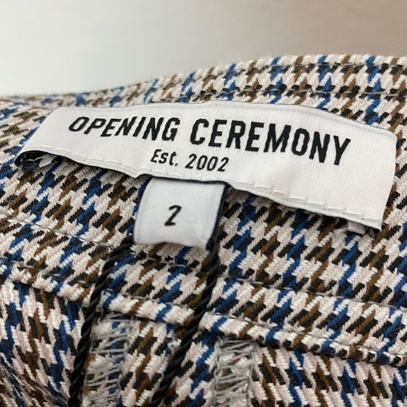 Opening Ceremony Houndstooth Circle Hem Pants - Picture 6 of 8